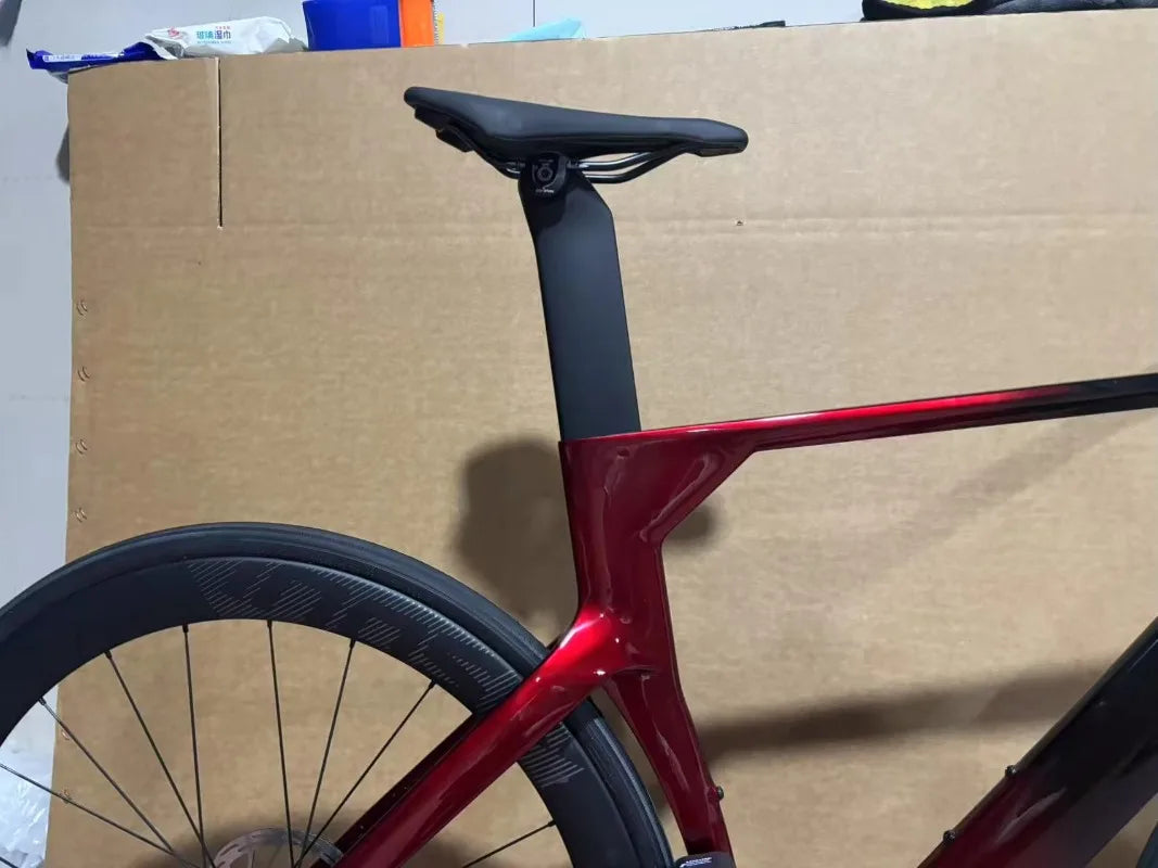 Kit cadre vélo de route en fibre de carbone — pièces cyclisme course professionnelles, léger