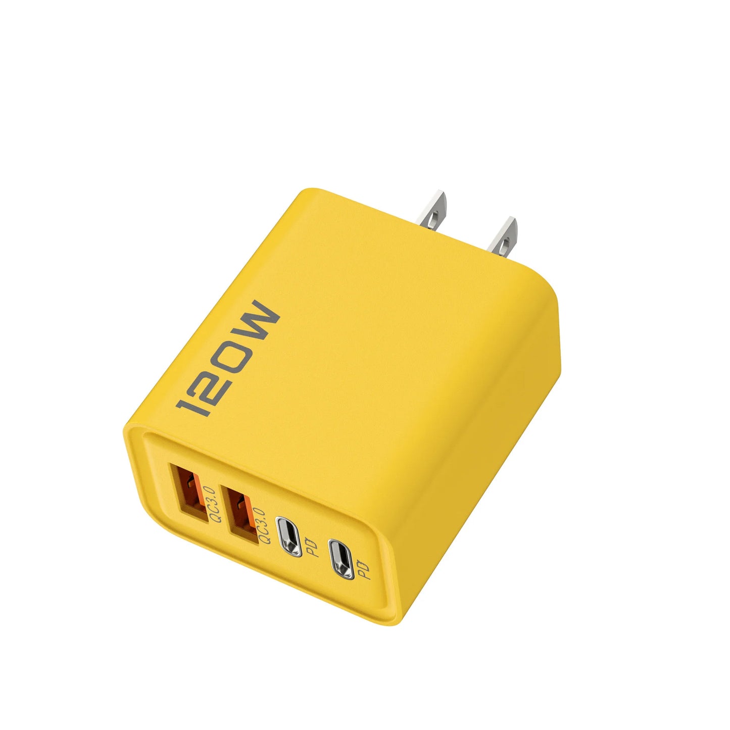 Total 120W USB Fast Charger 4 Ports PD Quick Charge USB 3.0 Type C EU US UK Plug Universal Wall Charger USB C Charging Adapter