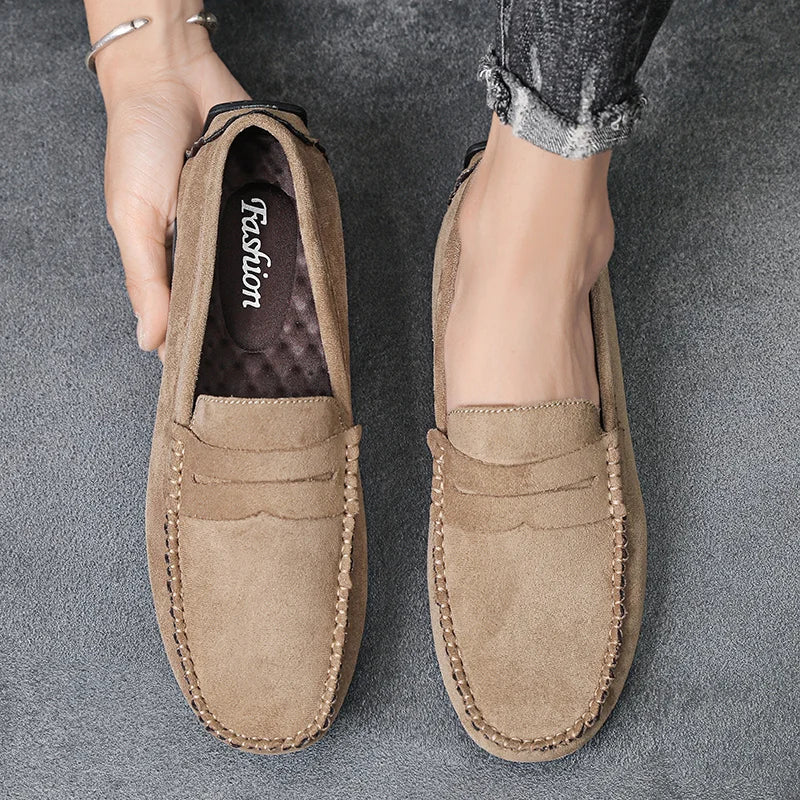 Mocassins en Daim pour Homme — Style Élégant & Confort