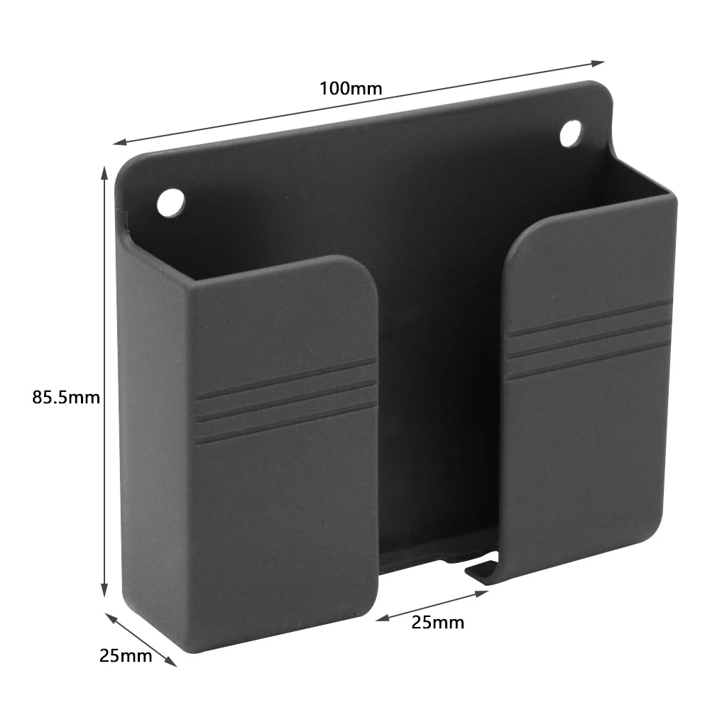 Boîte de rangement murale multifonction, 1 à 4 pièces, organisateur sans poinçon, télécommande TV, bricolage, prise de téléphone portable, support de charge