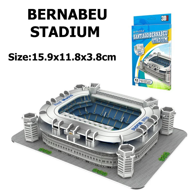 Terrain de Football Miniature en 3D, Puzzle à Faire Soi-Même, Modèles de Stades de renommée Mondiale, Jeu Périphérique, Jouets, Cadeaux d'Anniversaire, DDJ