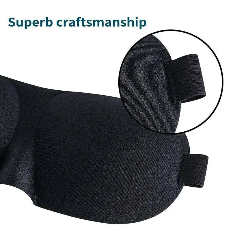 Couvre-yeux léger et confortable, masque de couchage profilé en 3D doux, ombre respirante pour hommes et femmes, aide au repos en voyage nocturne
