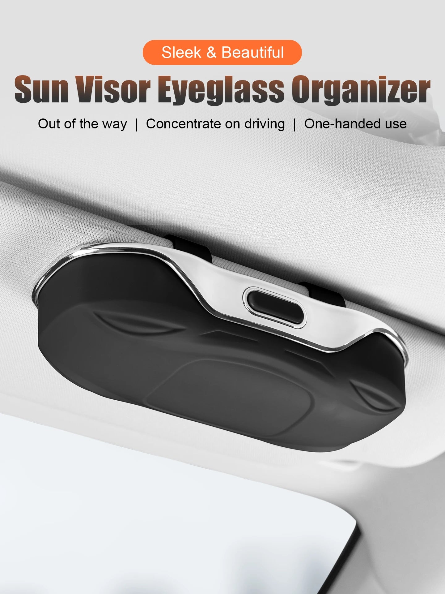 Porte-lunettes de soleil pour voiture, boîte à lunettes de voiture, pare-soleil, boîte de rangement en ABS, anti-rayures, protection des lunettes, accessoires intérieurs de voiture