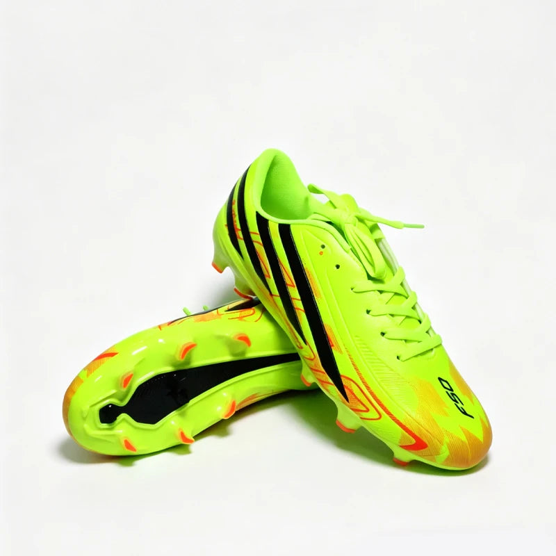 pscownlg Chaussures de Football FG Unisexe Montantes Microfibre — Crampons Longs, Match & Extérieur EU 34–46