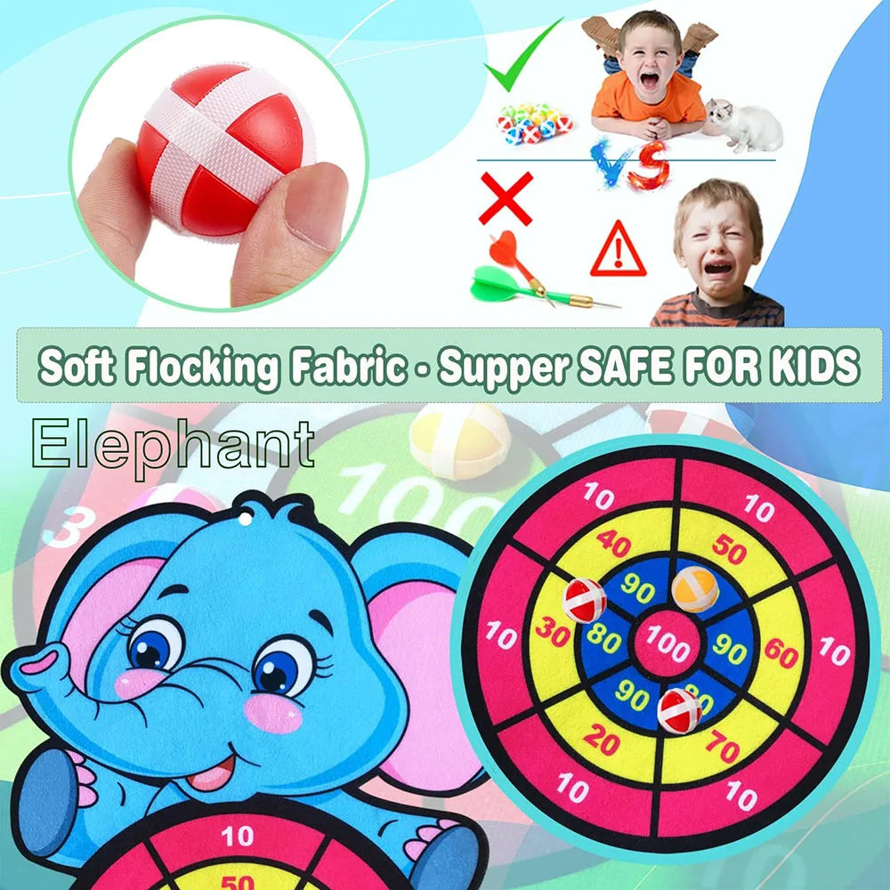 Jeu de fléchettes pour enfants avec 3 collants IkIncentré, sports de plein air, jeux de fête, jouets d'animaux de dessin animé, cadeau de Noël