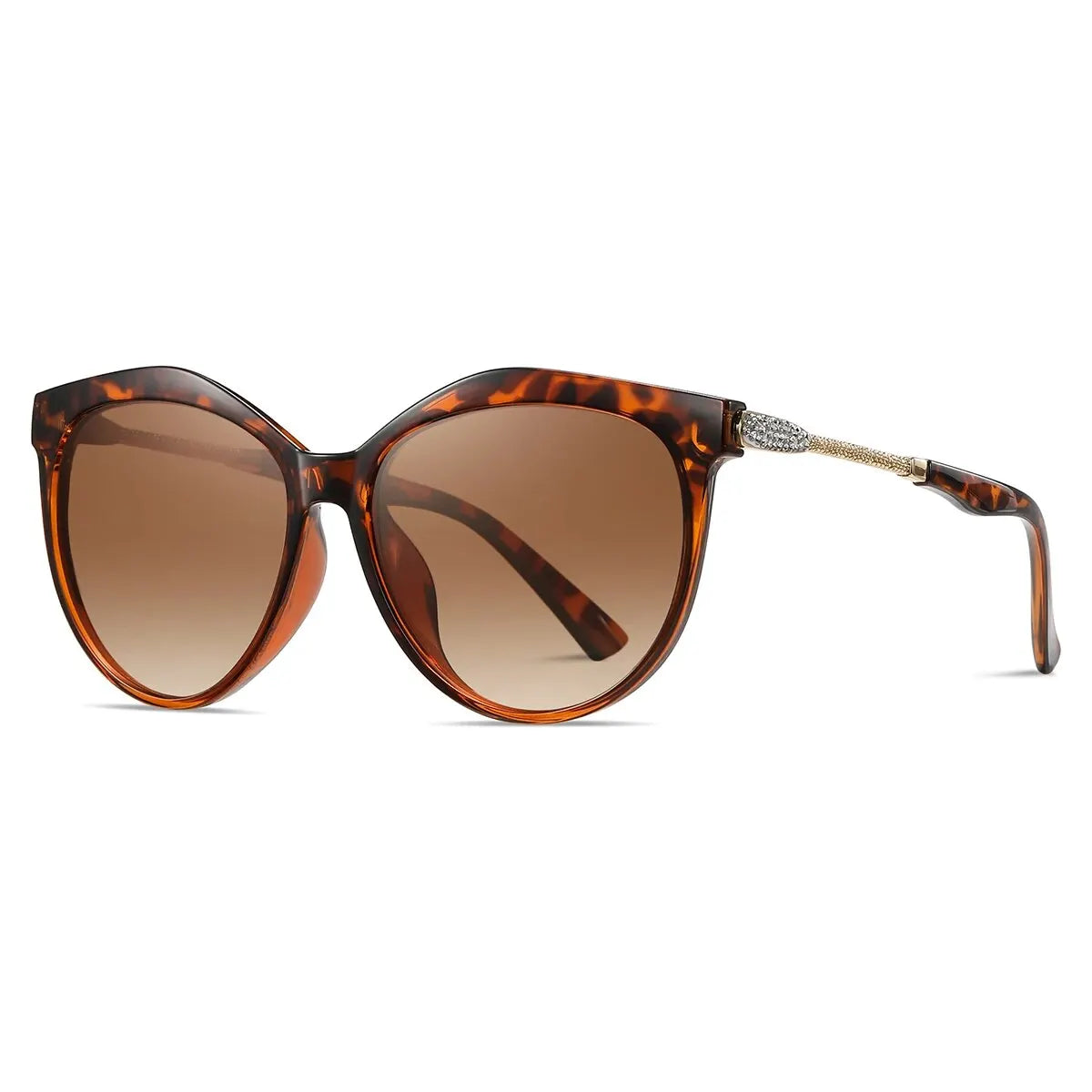 Lunettes de soleil polarisées œil de chat pour femmes — rondes, dégradées (v2)