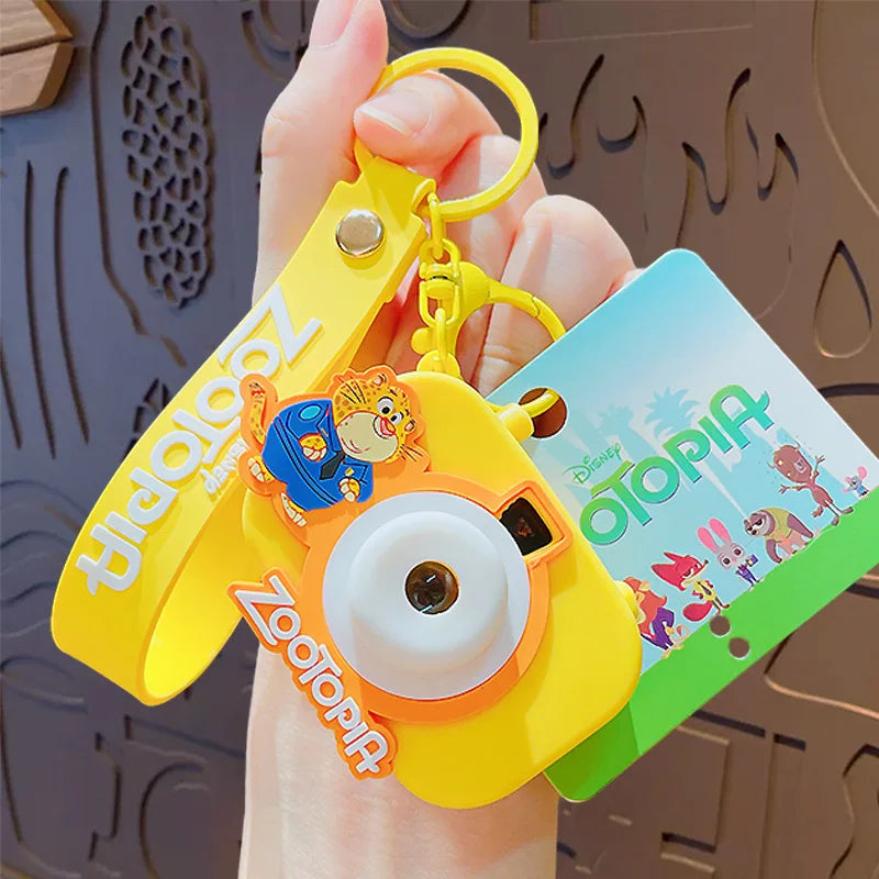 Original Zootopia Polaroid Camera Keychain, Creative Toy for Kids, Backpack Pendant, Kids' Gift, Birthday Party Souvenir
