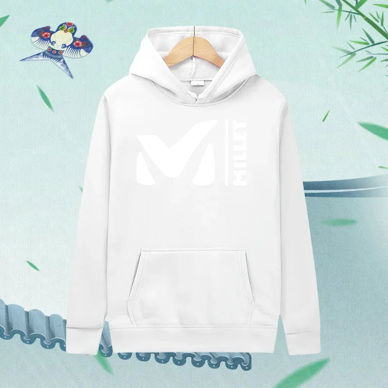 Sudadera con capucha para mujer, de moda, con estampado de letras gráficas, sudadera holgada, informal, estilo Harajuku, ropa con capucha