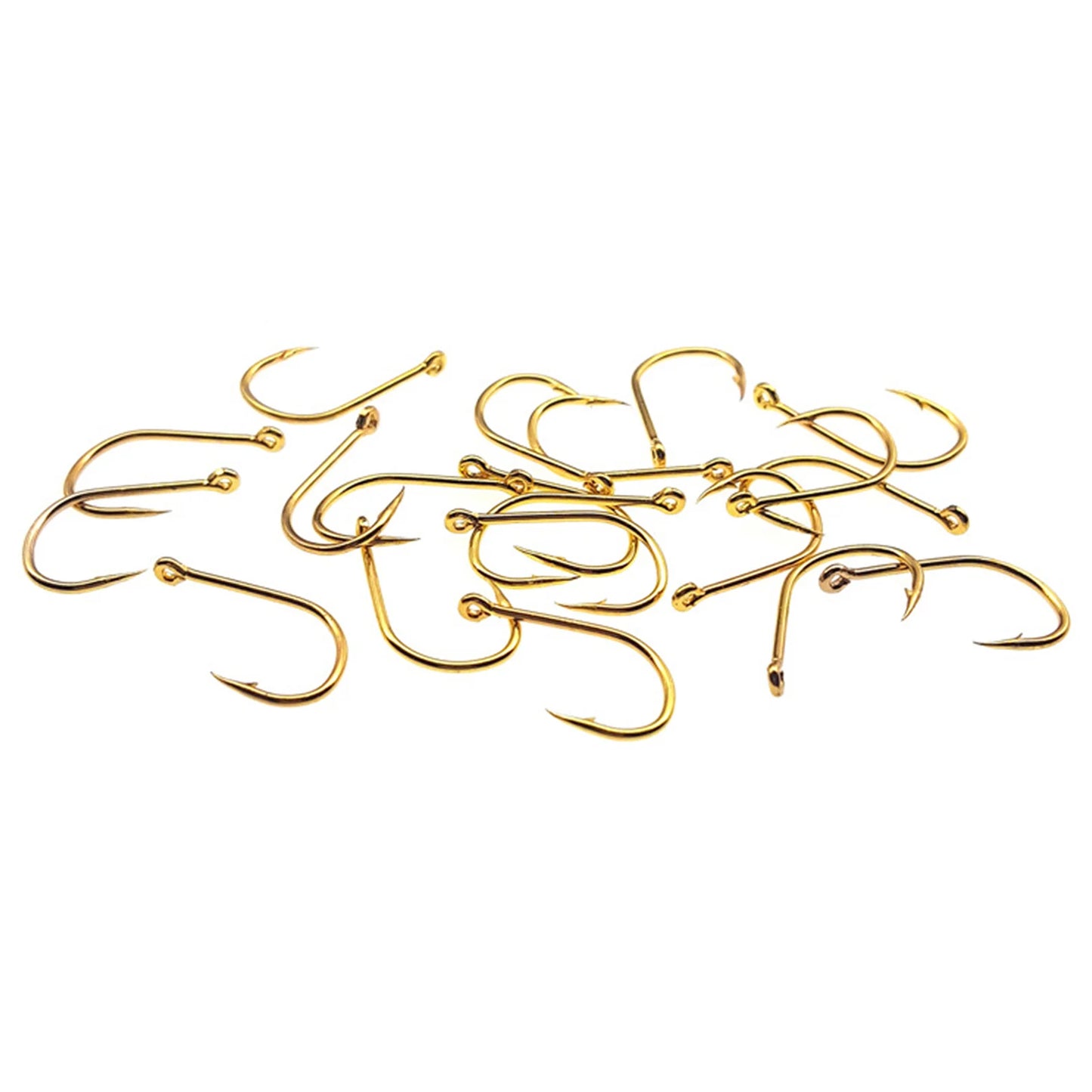 100 pièces d'hameçons de pêche en acier inoxydable, hameçons de pêche en carbone avec boucle, hameçons pointus à barbelures, ensemble d'hameçons de pêche en boîte, accessoires de pêche en mer