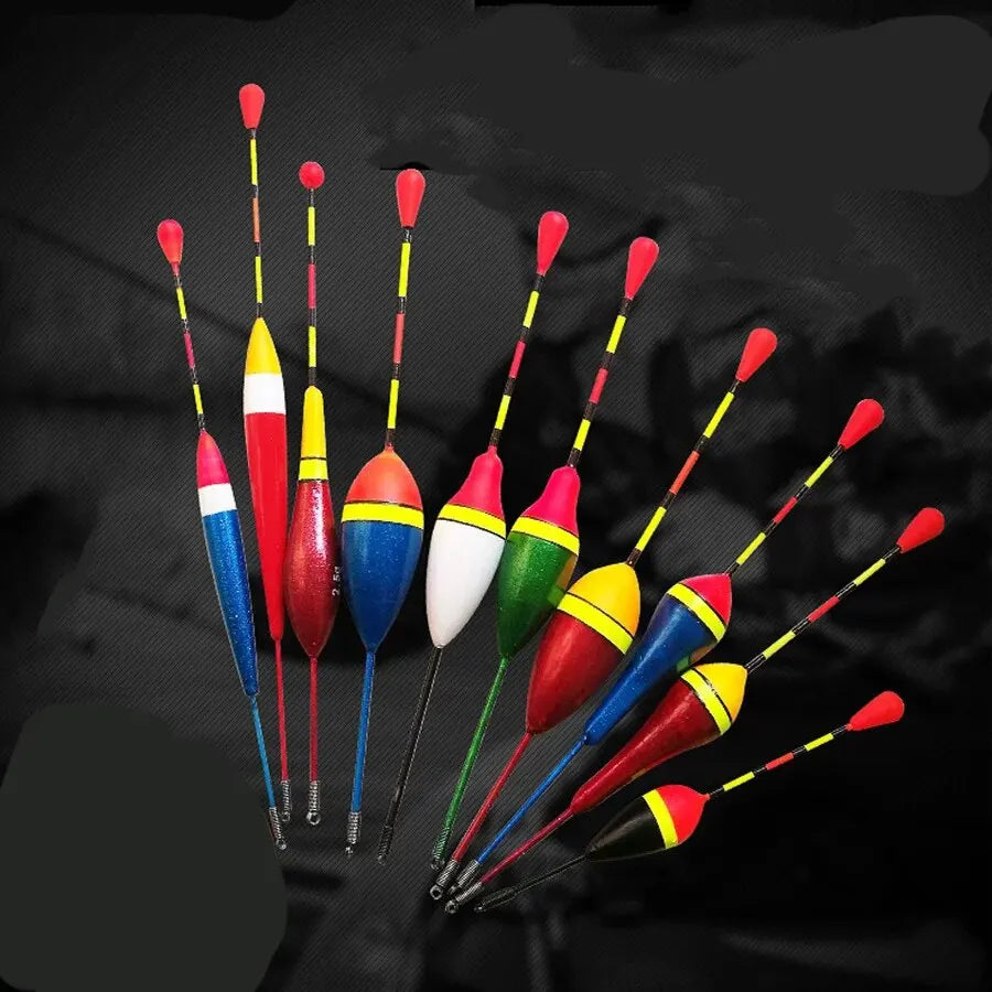 Ensemble de 10 Flotteurs de Pêche — Taille Mixte, Bouée Bobber
