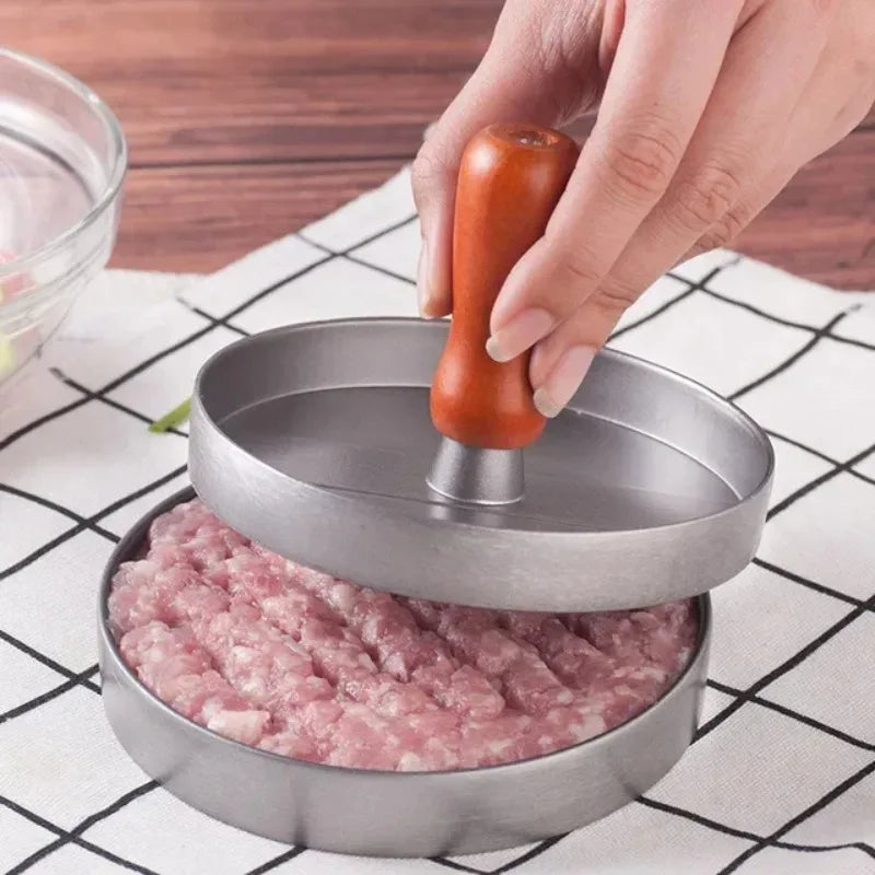 Presse à hamburgers antiadhésive, avec papier ciré, en aluminium, pour cuisine, barbecue, gril