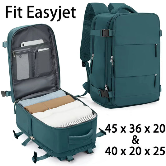Easyjet-Bolsa de cabina para hombres y mujeres, mochila de viaje en avión, bolsa de transporte Ryanair, mochila para portátil, tamaño cabina, 45x36x20, 40x20x25