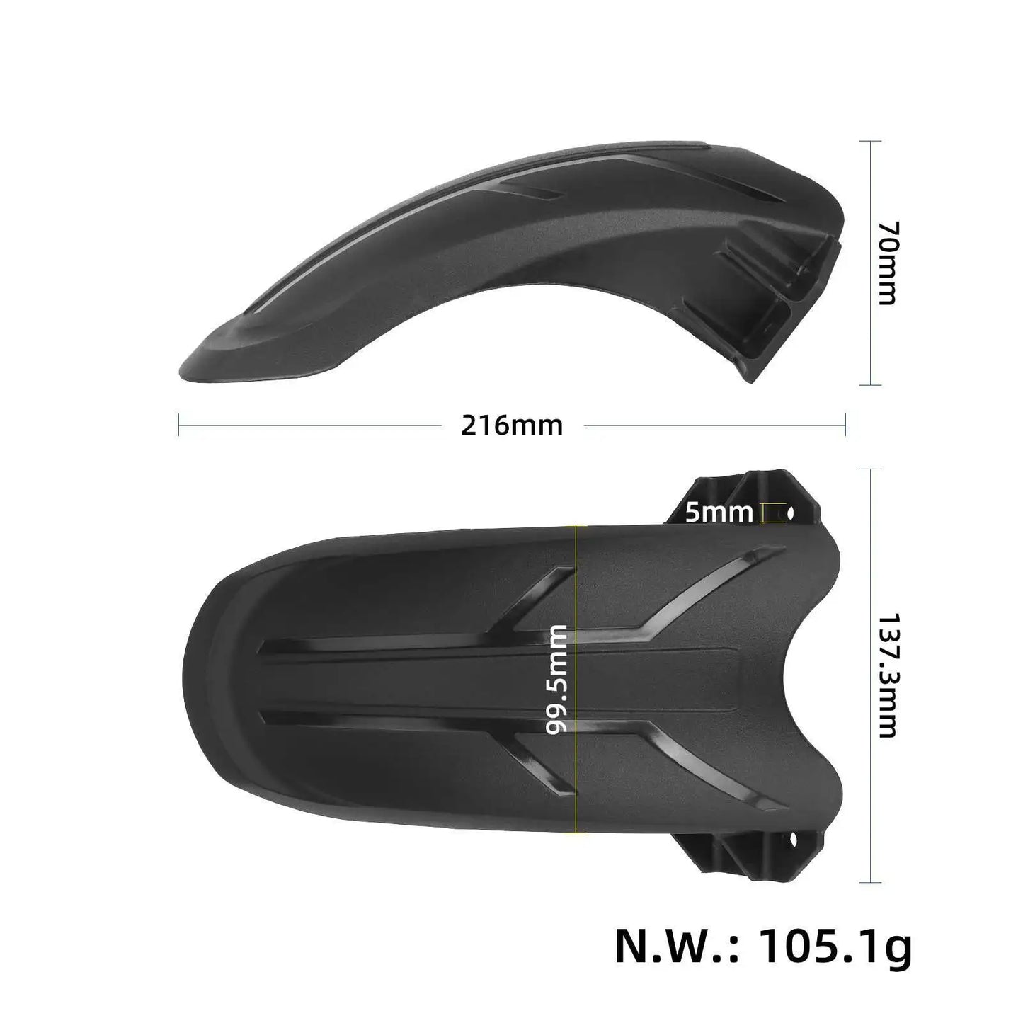 Garde-Boue Scooter Électrique Avant/Arrière — Protection Éclaboussures Pièces