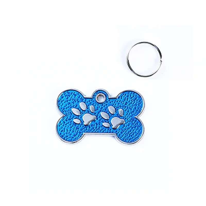 Placa de identificación personalizada para perro, etiquetas de identificación personalizadas de pata de cachorro, grabado de nombre gratis, colgante antipérdida, etiquetas para gatos, accesorios para perros y mascotas