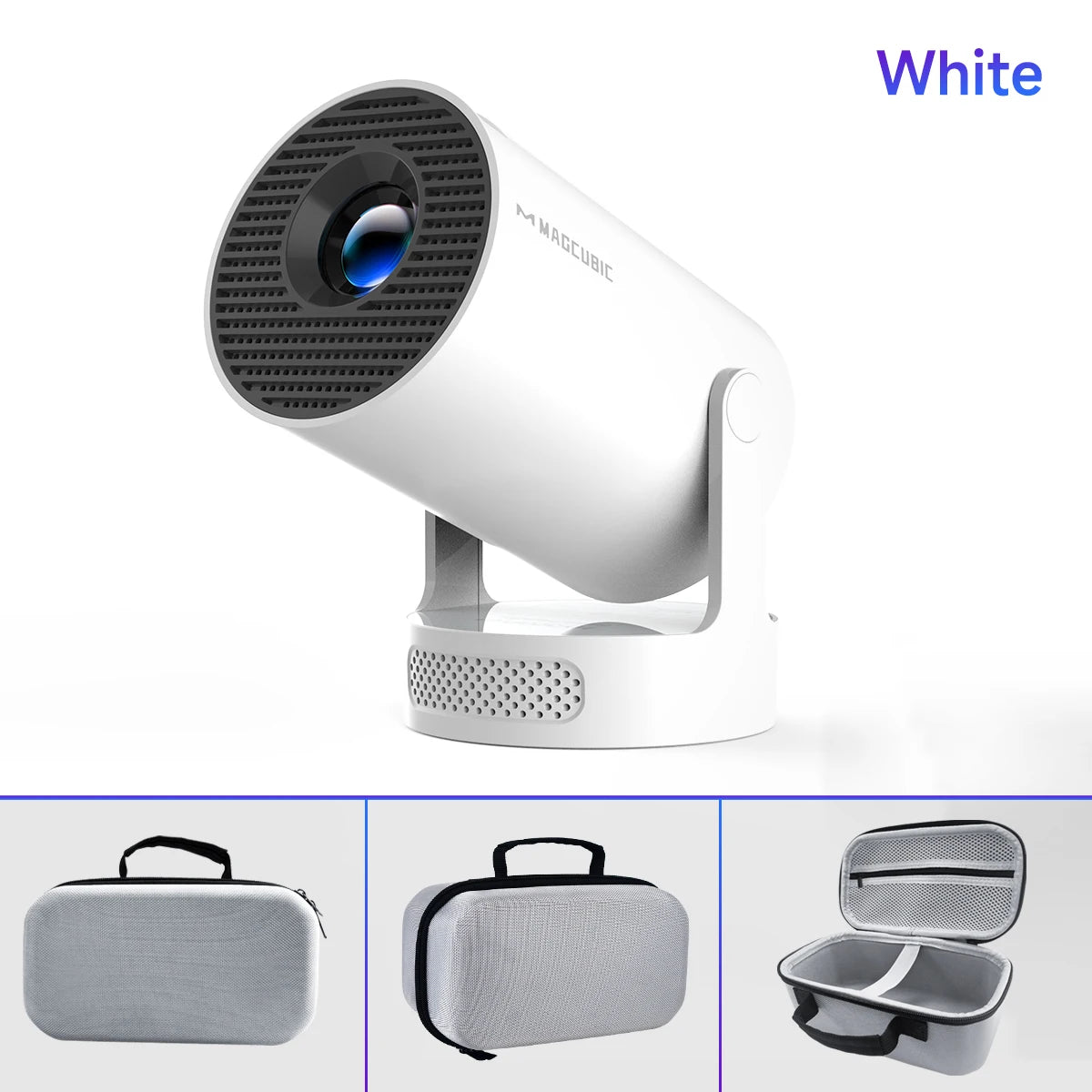 Magcubibc 8K Wifi6 HY300 Pro Projector Android 14 290 ANSI Dual WIFI Allwinner H726 BT5.4 720P Portable Outdoor Home Theater