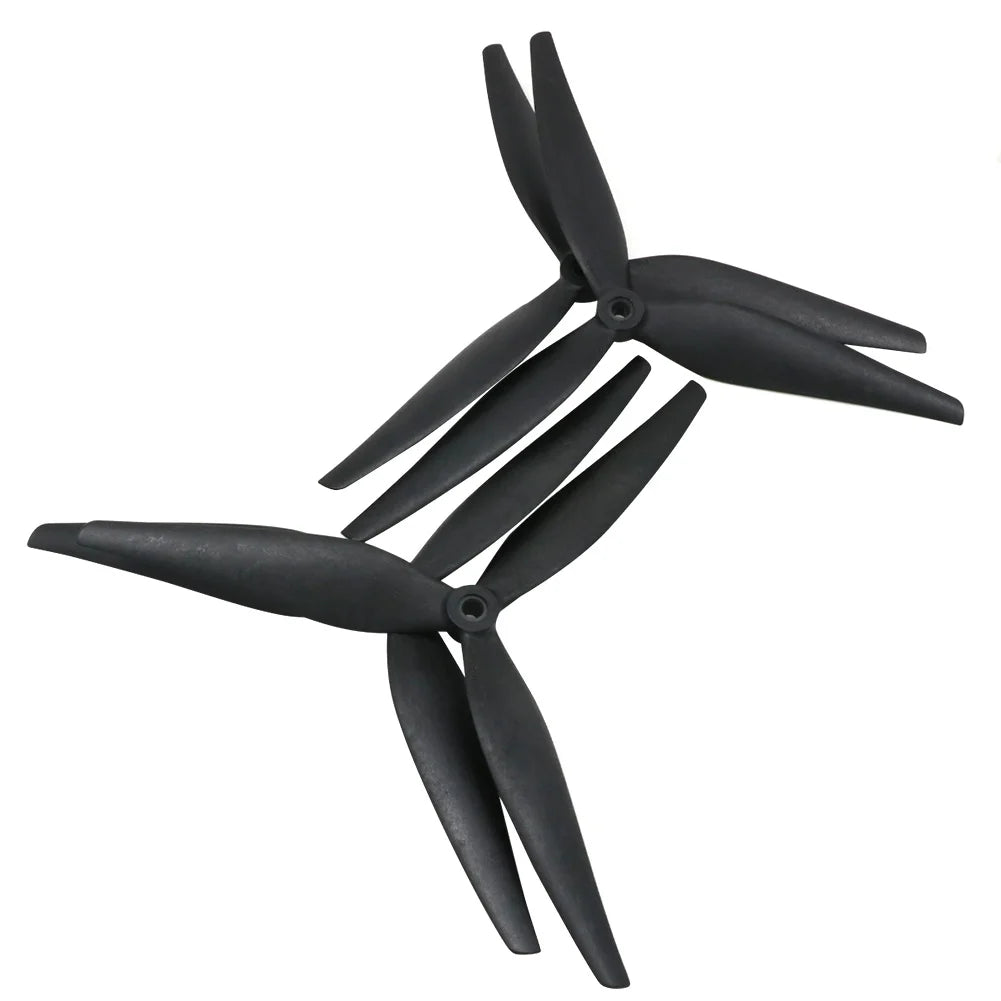 2 pares HQProp 10X5X3 9X5X3 10X4.5X3 1050 1045 9050 Hélice de nailon reforzado con carbono negro de 10 pulgadas 9 pulgadas y 3 palas para Dron RC FPV