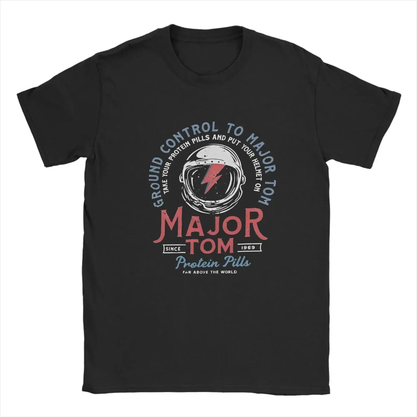 T-shirt décontracté col rond imprimé — surdimensionné, style gothique, coton, nouvelle collection