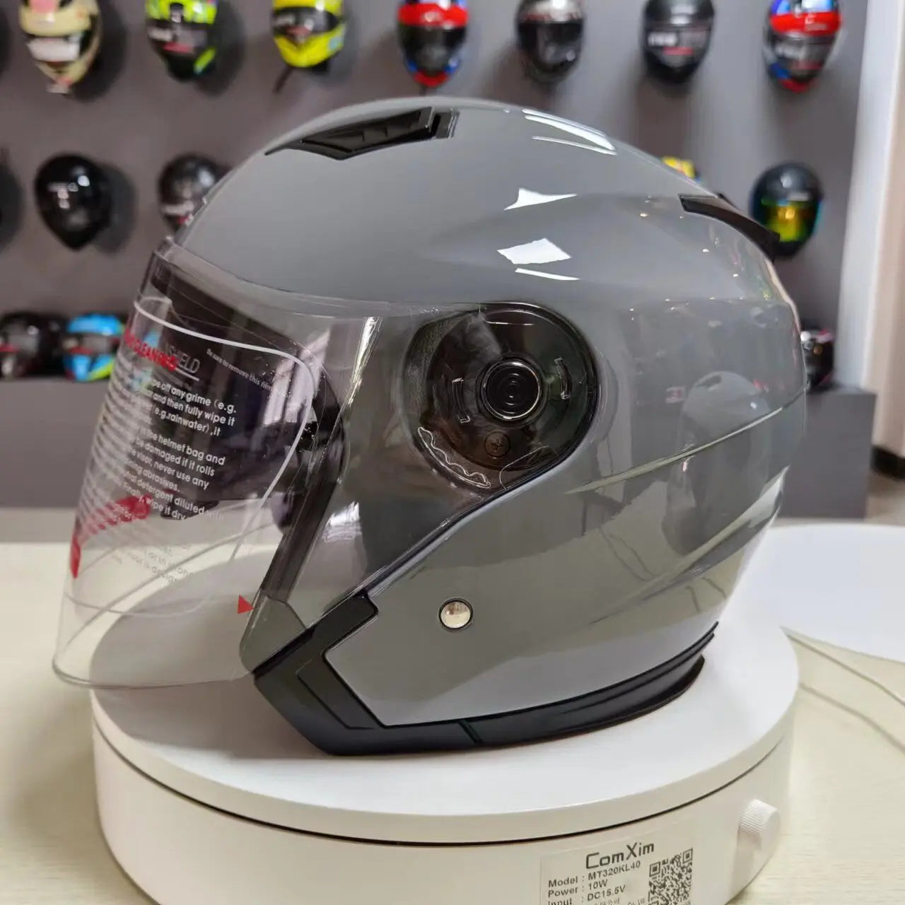 Motorcycle Helmet Go Kart Scooter Engine Van Motorbike Double Lens Vintage Helmets Four Seasons Racing Half Helmets Helmet