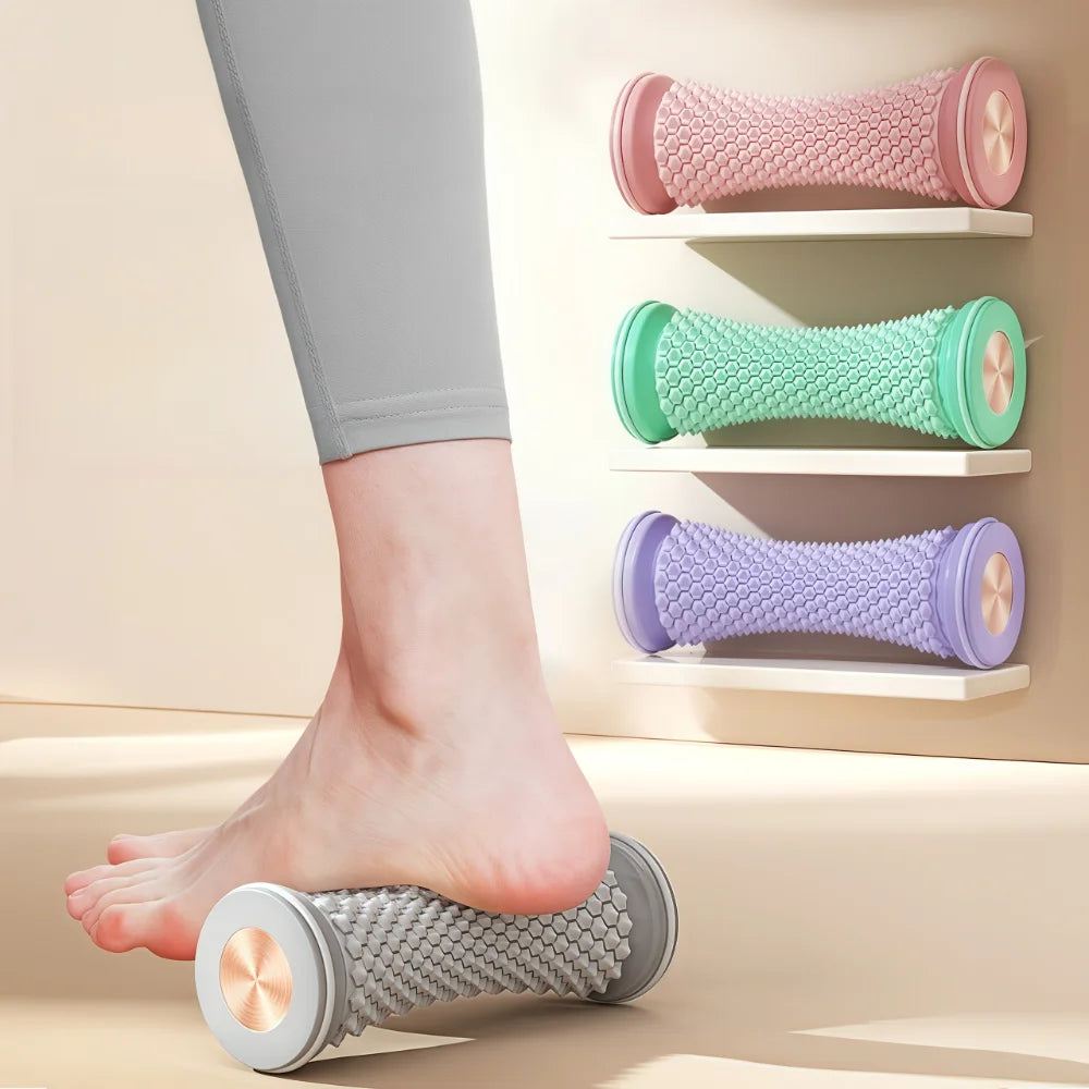 Masseur de pieds rouleau de Massage Yoga boule de Massage rouleau de Fascia plantaire soins de Relaxation musculaire rouleaux de Massage de pieds manuels en plastique