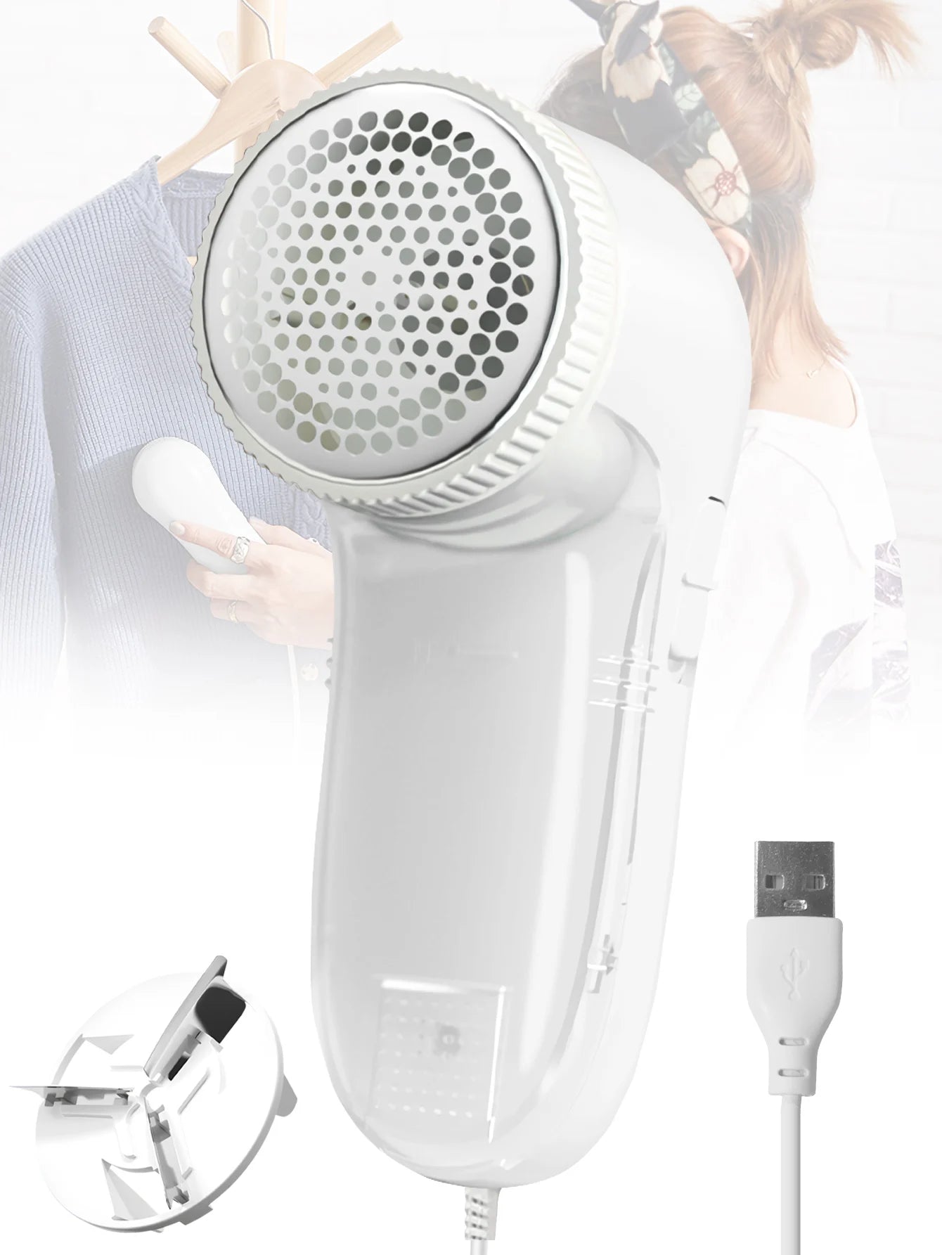 Rasoir électrique pour vêtements ménagers, dissolvant de peluches en tissu, lame de brosse électrique Portable, tondeuse professionnelle pour peluches