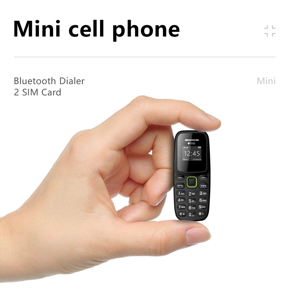 BM310 petits téléphones mobiles débloqués Bluetooth écouteur téléphone faible rayonnement enregistrement d'appel automatique double SIM petit téléphone portable