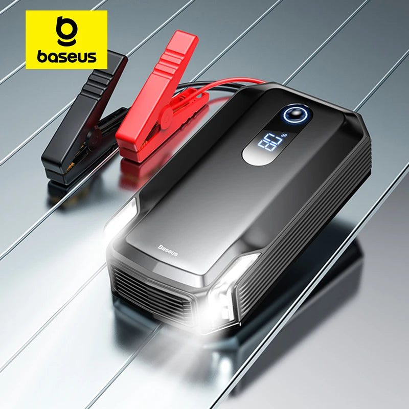 Baseus 20000mAh démarreur de saut de voiture batterie externe 2000A 20000mAh chargeur de batterie de voiture Auto Booster d'urgence dispositif de démarrage démarrage de saut