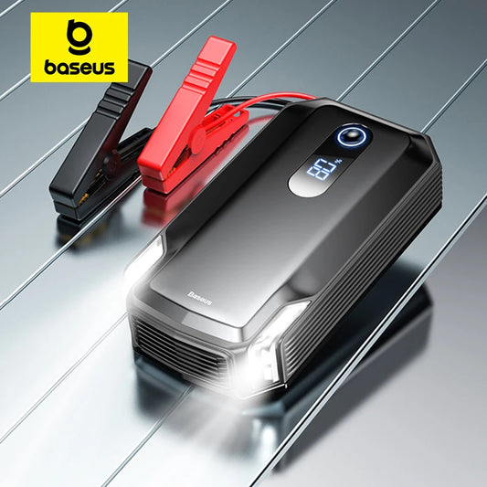 Baseus 20000mAh démarreur de saut de voiture batterie externe 2000A 20000mAh chargeur de batterie de voiture Auto Booster d'urgence dispositif de démarrage démarrage de saut