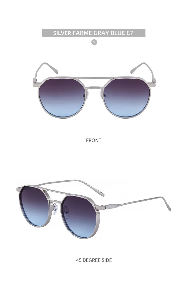 Lunettes de soleil ovales vintage pour hommes — livraison directe, nouveau