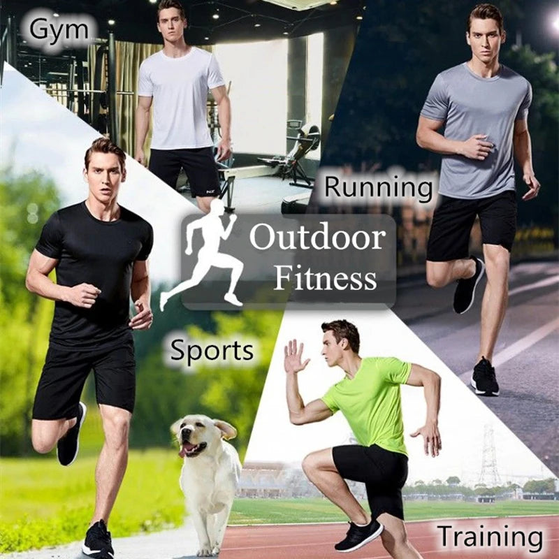 Men's Short Sleeve T-Shirt, Quick Dry, Moisture Wicking, Crew Neck, Workout Training, Sports Shirt, Gym, Running, Lightweight Y