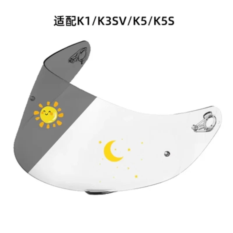 For AGV K5 K5S K5-S K3SV K1 K1S Compact ST Motorcycle Helmet Visor Lens Shield Goggles Full Face Pin Accessories Para Moto Helmet