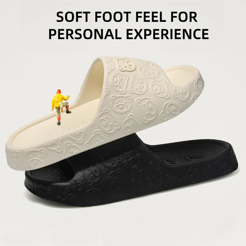 Women's EVA Summer Slippers, Comfortable Slip-on Indoor Shoes, Cute Cartoon Design