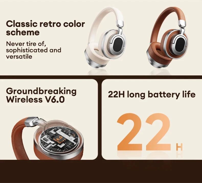 Écouteurs Bluetooth 6.0 sans fil — HD, ENC antibruit, HiFi, ultra faible latence, jeu