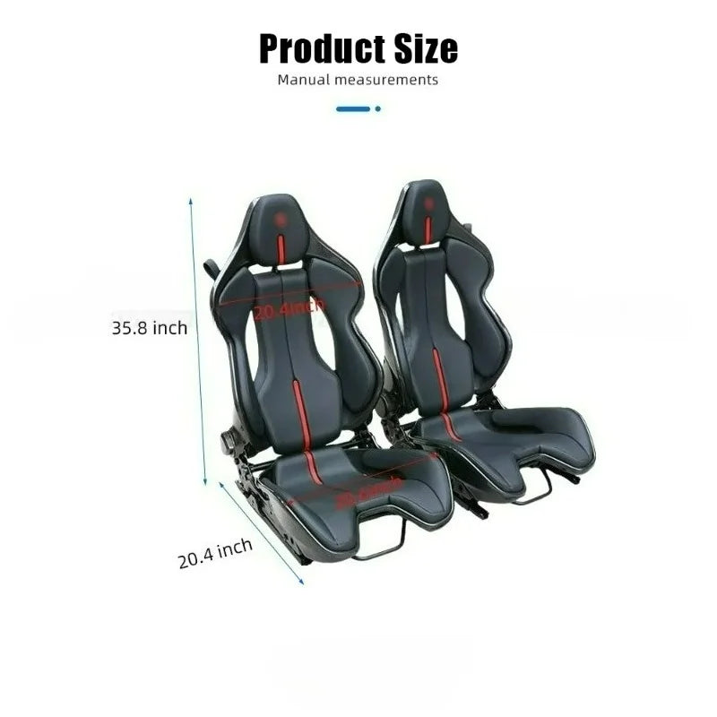 Siège de course ergonomique réglable manuellement — style sport, supercar, confort