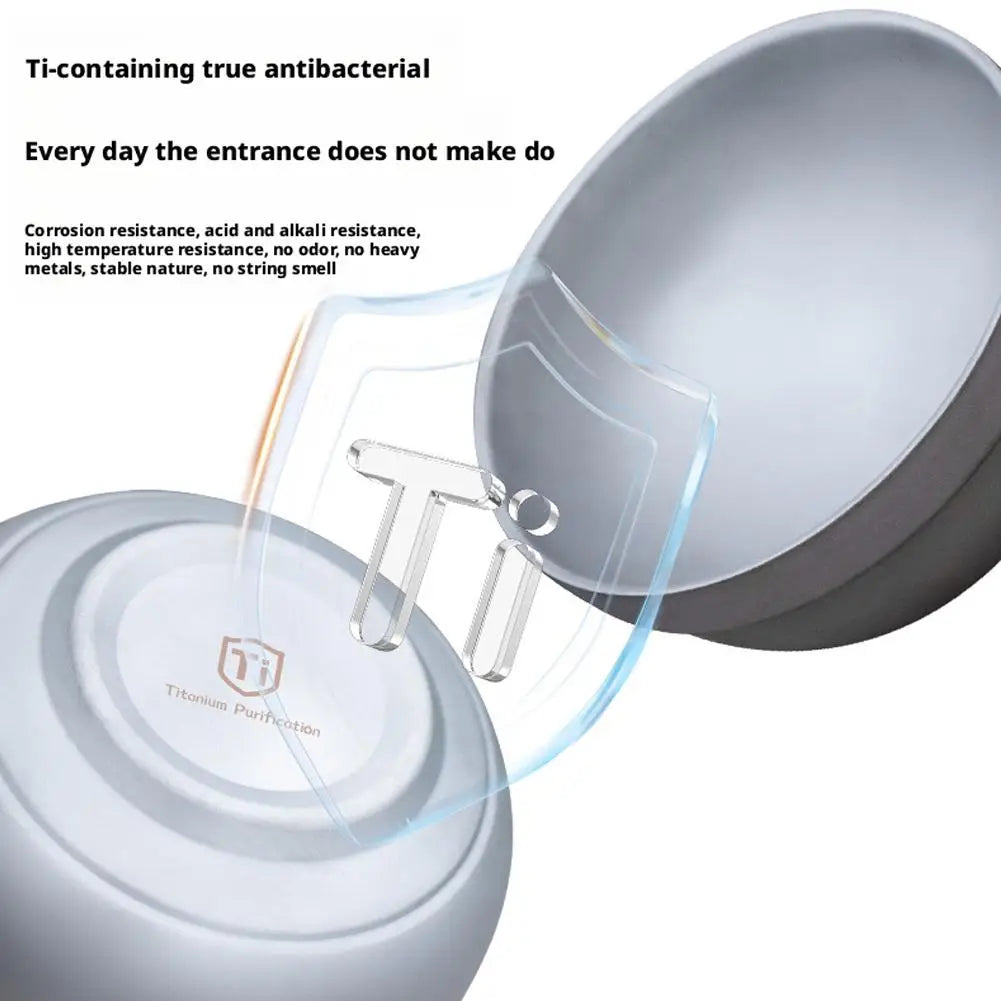 Bol Portable en titane à Double paroi, ultraléger, vaisselle de Purification écologique pour Camping en plein air barbecue pique-nique arrière