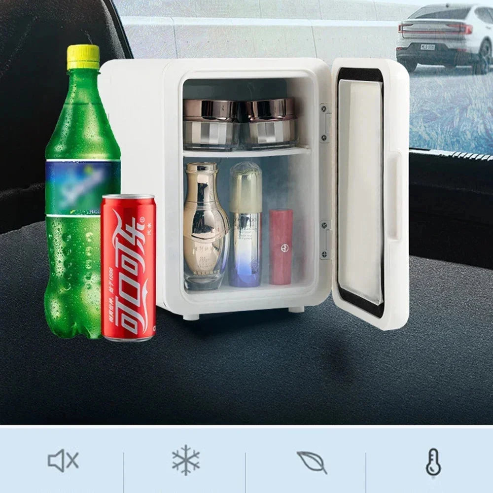 Mini Réfrigérateur à Température Constante, 4l, 12V/220V, miles, Refroidisseur, Réchauffeur, Indispensable, Préservation des Soins de la Peau pour la Maison et la Voiture