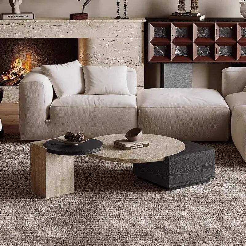 Wabi Sabi Sets Round Coffee Table Unique Design Beauty Modern Luxury Coffee Table For Living Room Home Furniture