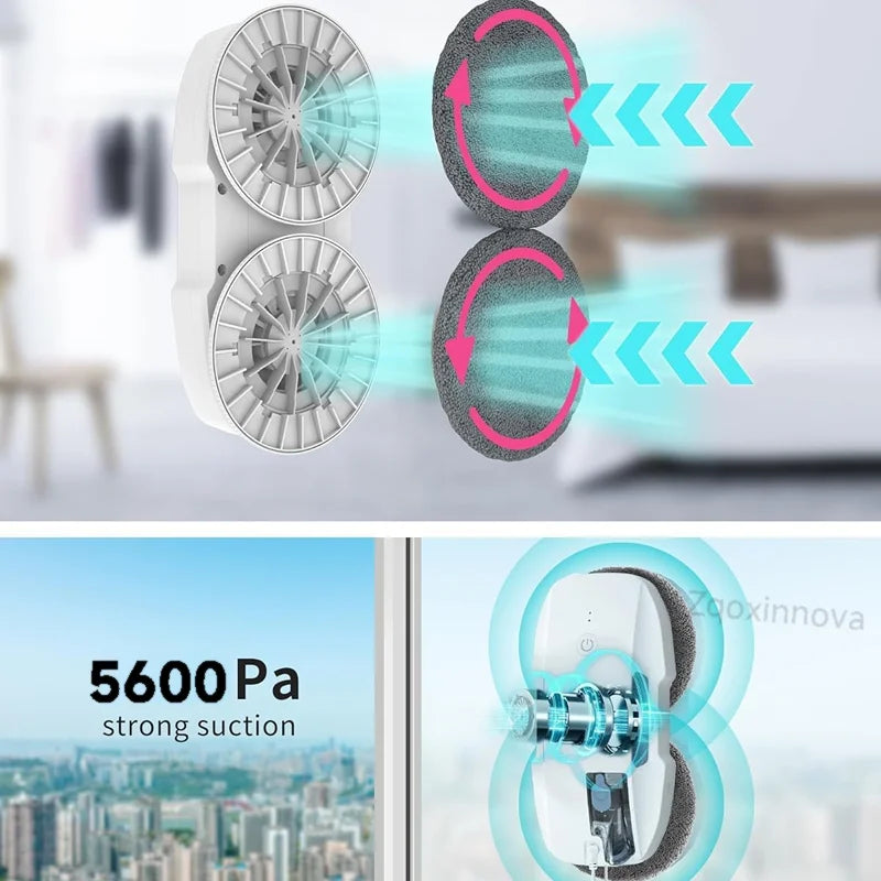 Sistema SAI robot limpiaventanas aspirador electrodoméstico inteligente limpieza automática lavacristales fregona eléctrica