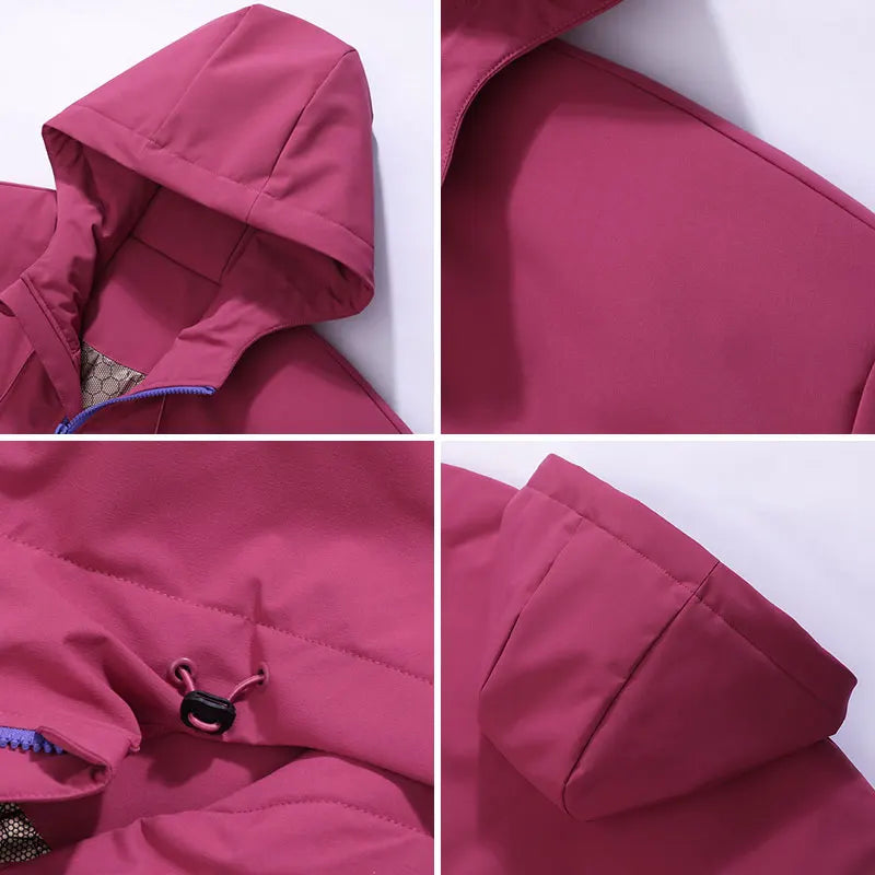 Thickened Winter Jacket Warm Waterproof Windproof Warm Sport Jacket Casual Men Women Sport Hiking Running Hooded Casual Warm Coat