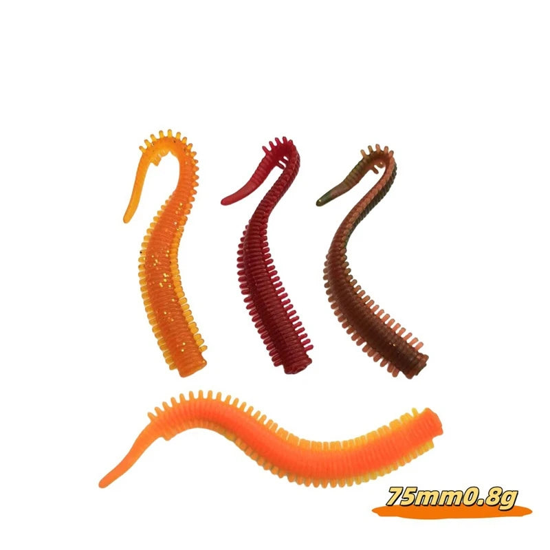 Ver de Sable TPE Pêche — Lot de 20 Pièces Appat Souple