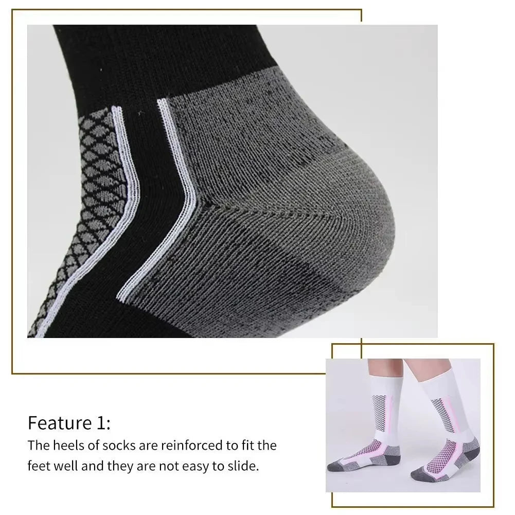 Chaussettes de Ski Hiver Thermiques — Randonnée & Sport pour Homme, Femme, Enfant