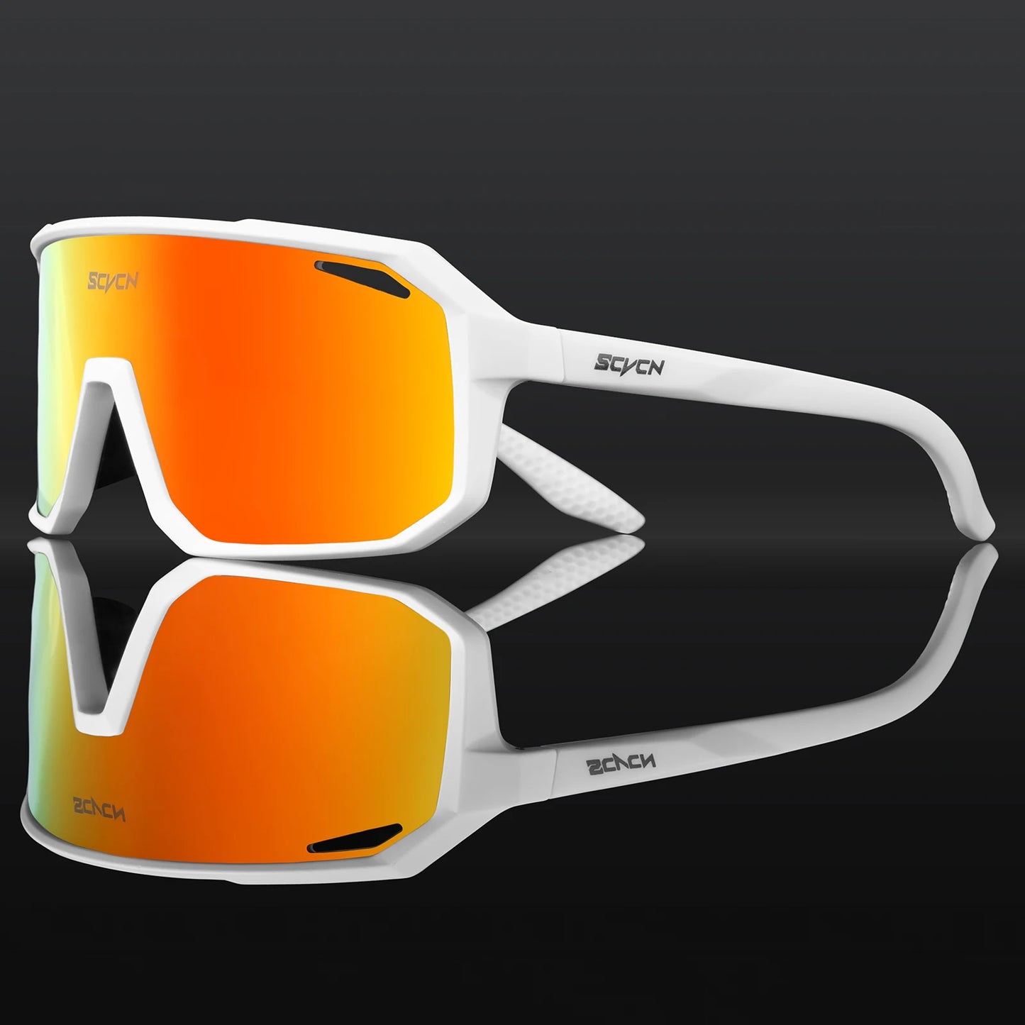 SCVCN Men's Cycling Sunglasses Women's Mountain Bike Road Bike Driving Glasses Outdoor Sports Racing Eyewear UV400 Hiking Glasses