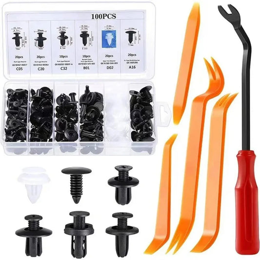 Nouveaux Clips de fixation automatiques, goupille de retenue mixte pour carrosserie de voiture, Rivet, Kit de fixation de panneau de garniture de porte de pare-chocs, outils de retenue de Clips de voiture