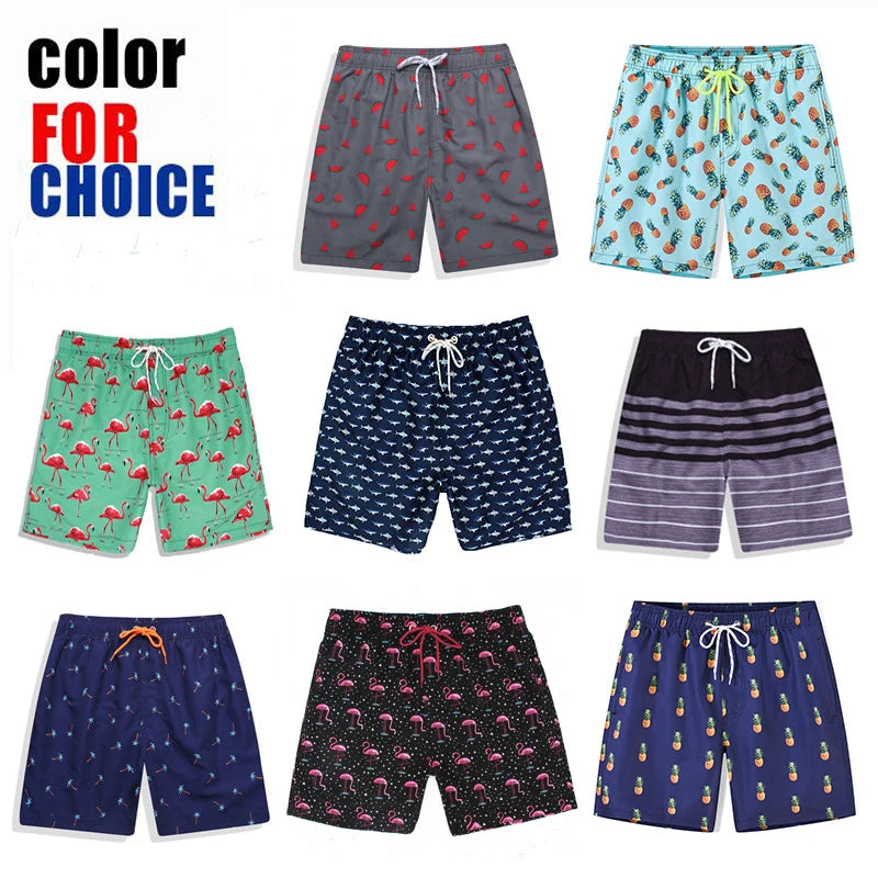 DATIFER été hommes plage impression Shorts maillots de surf Fitness entraînement troncs vêtements de sport pour hommes avec poches pantalons