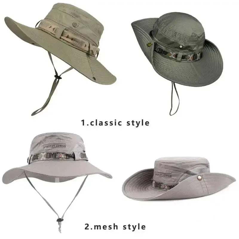 Chapeau Seau Été Protection UV — Pêche, Chasse, Randonnée & Plage Homme Femme