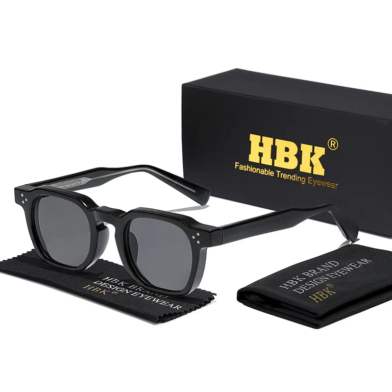 Lunettes de soleil carrées rétro punk — hommes et femmes, plage, conduite, UV400