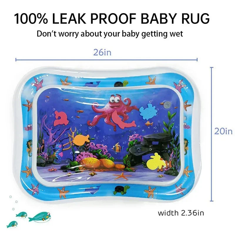 Alfombrilla de juego inflable para bebé, cojín de agua de PVC para bebés, almohadilla de juego acuática para niños, juguetes de actividad de desarrollo para educación temprana