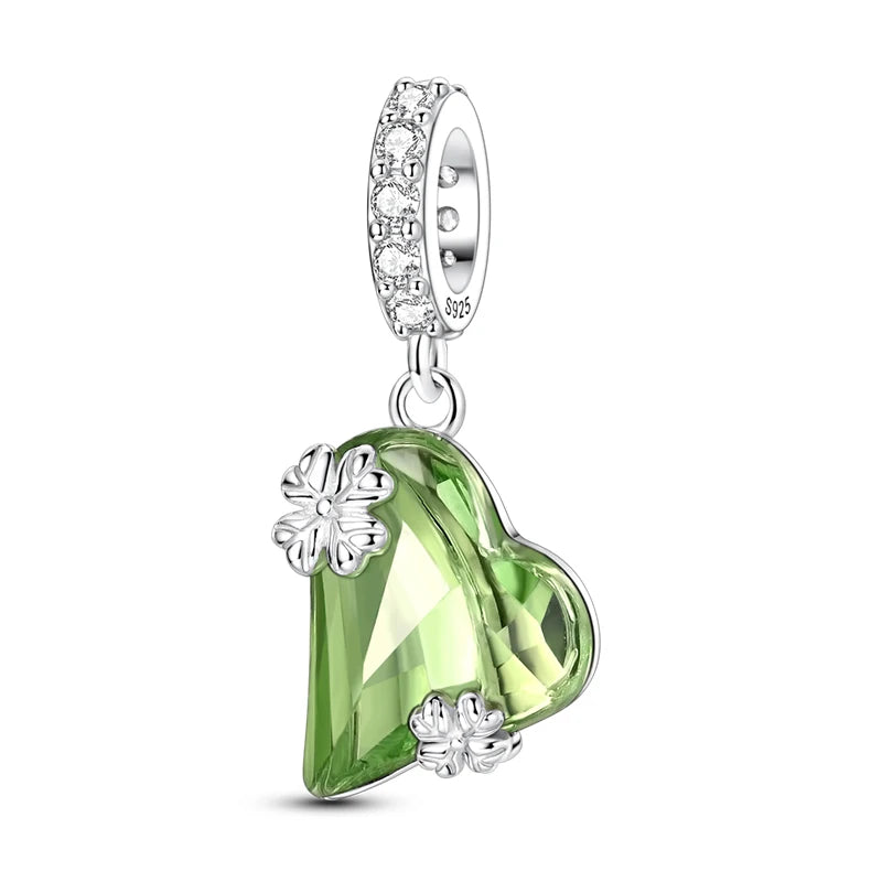 Breloques en argent Sterling 925, pendentifs en perles, arbre de vie, tortue, amour, pierres précieuses, tournesol, pour femmes, Bracelet, bijoux cadeau, nouvelle collection