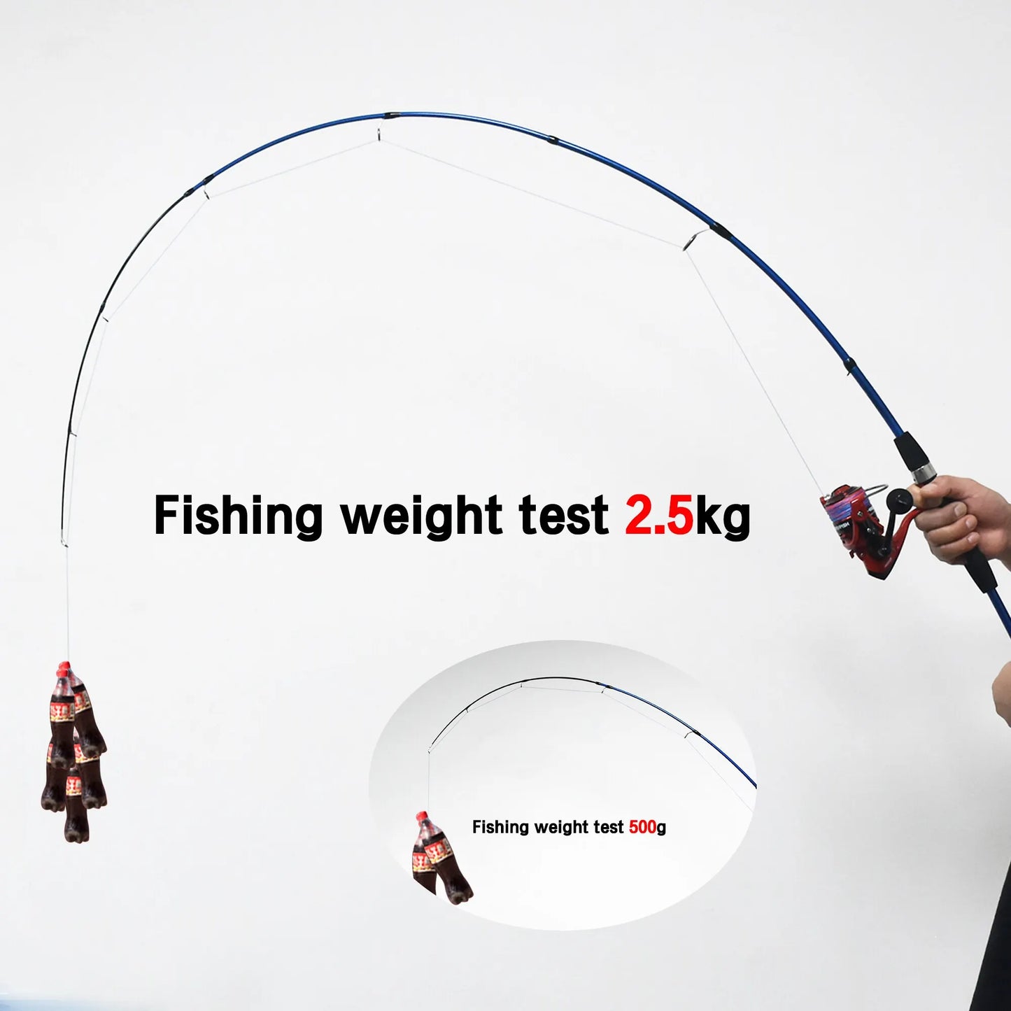 BIUTIFU-Cannes à pêche Baitcasting Spinning Travel Carbon, Mini Pole, Leurre ultraléger, Truite, 4/5 Sections, Considérant le poids, 5-20g