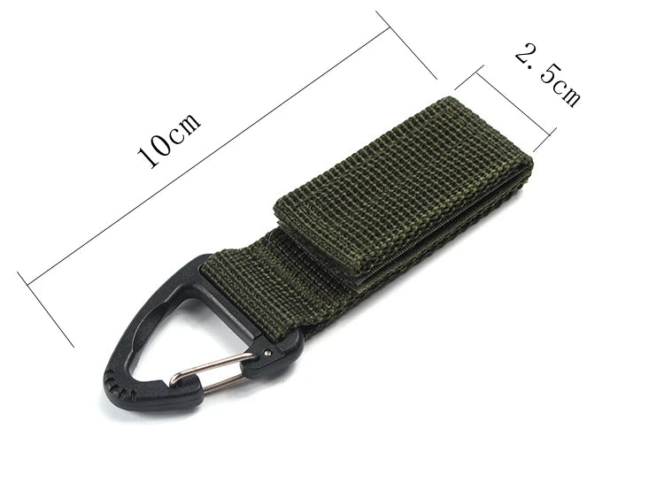 Gants en Nylon polyvalents, boucle, crochet de gant tactique, Clip de sécurité, randonnée en plein air, corde d'escalade, accessoires de rangement, 1/3/6 pièces