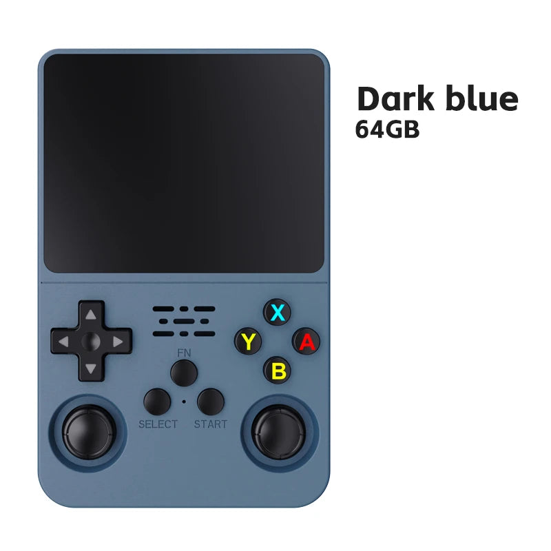 Console de jeu rétro portable 3,5" IPS — 64 Go, plusieurs couleurs, lecteur portable, jeux classiques